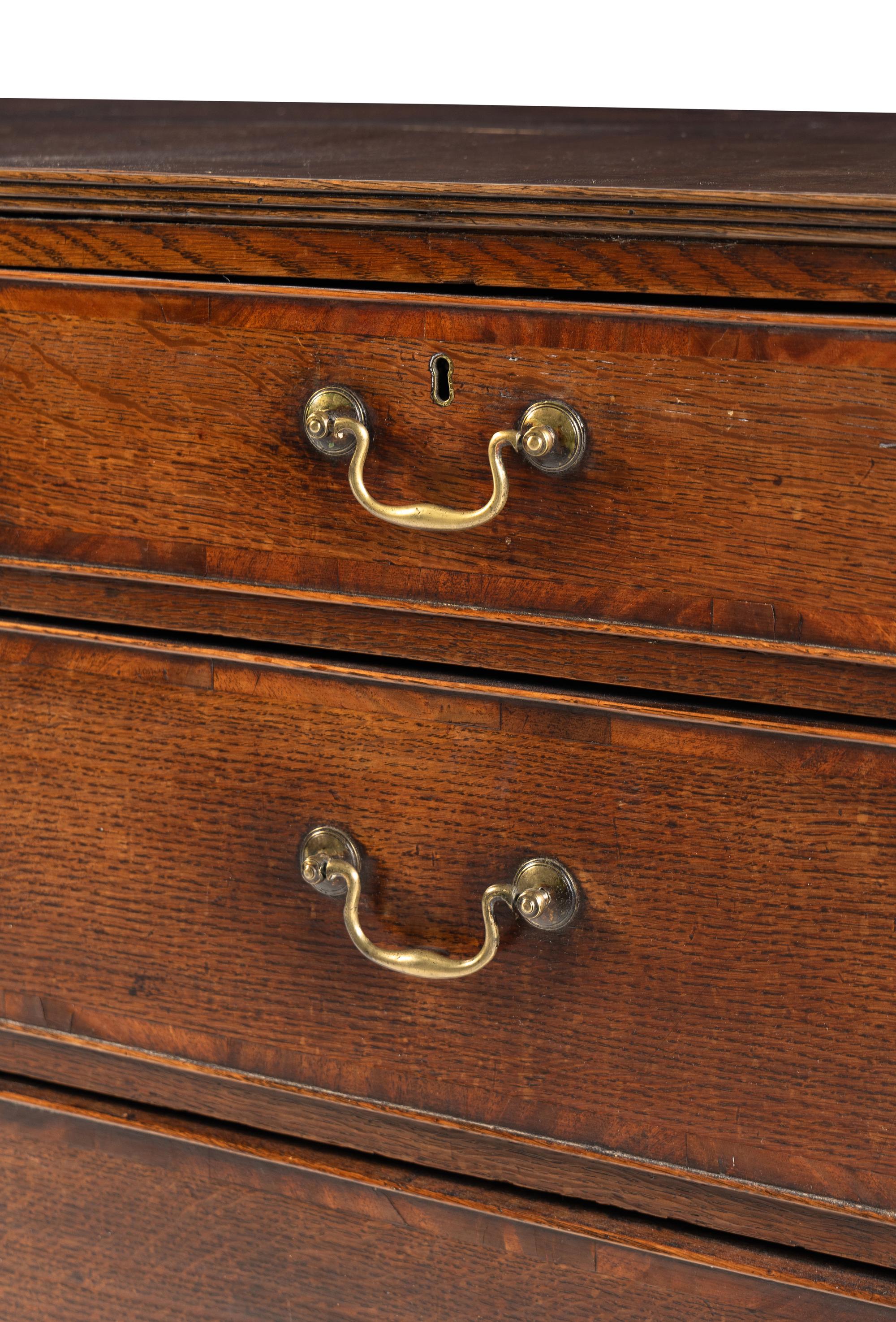 A George III Oak Chest of Drawers