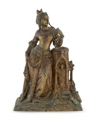 A Cast Bronze Figure of Queen Victoria — LATE 19TH / EARLY 20TH CENTURY