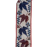 Anishinaabe Loom-Beaded Bandolier Bag, with Maple Leaves