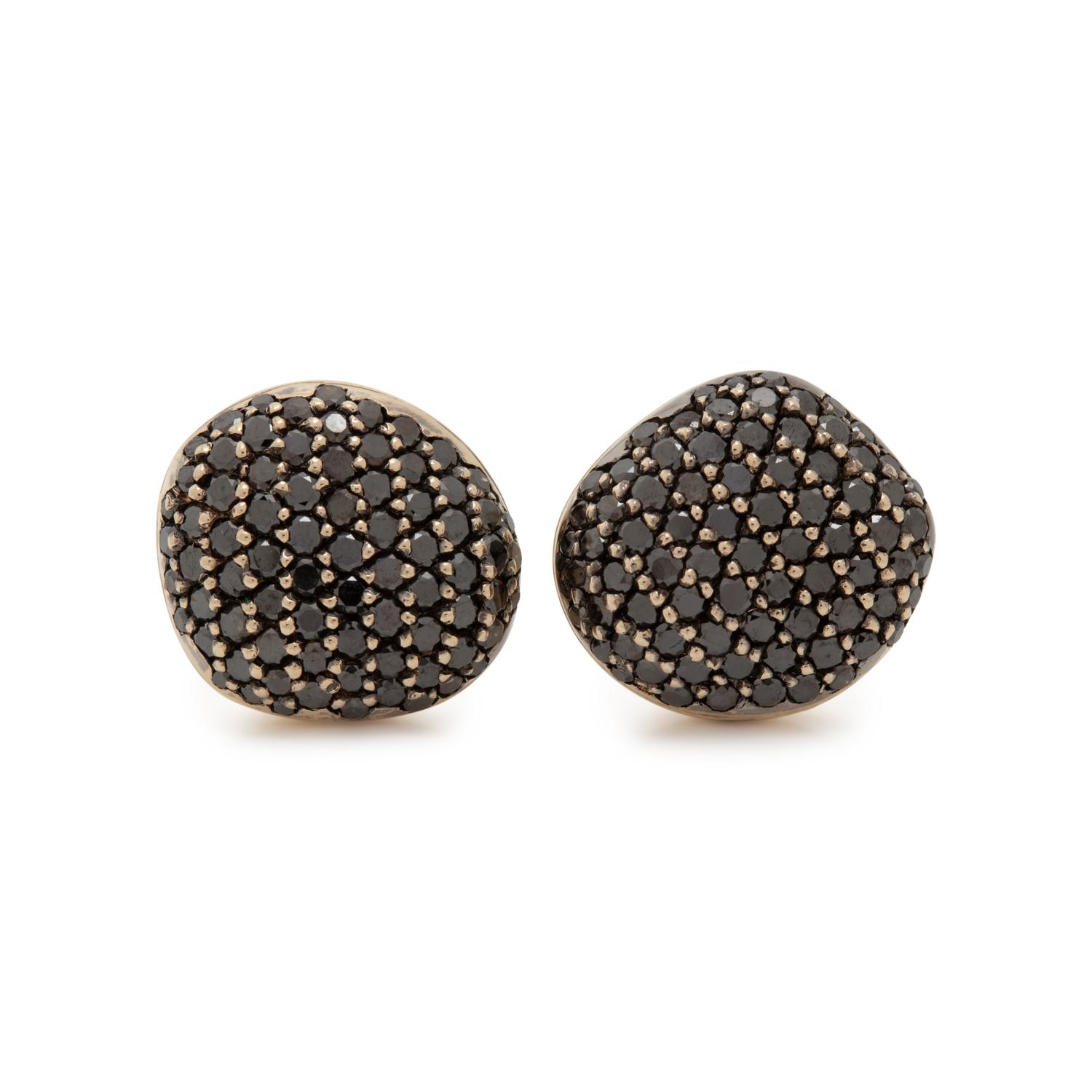 BLACK DIAMOND EARCLIPS