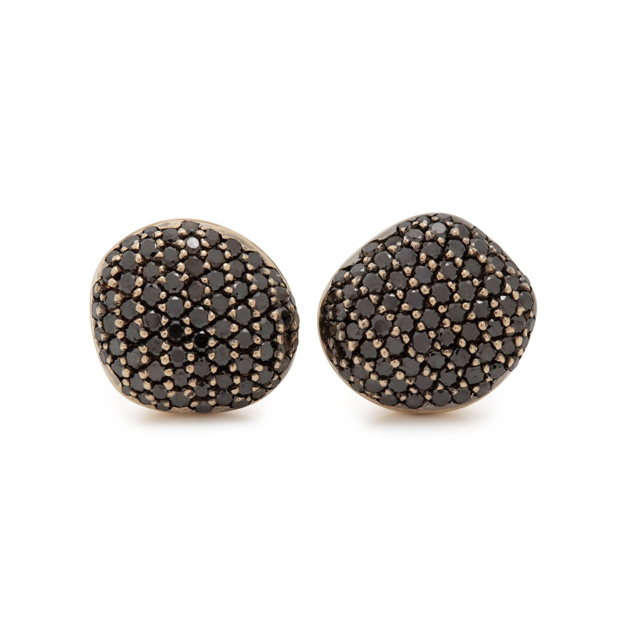 BLACK DIAMOND EARCLIPS