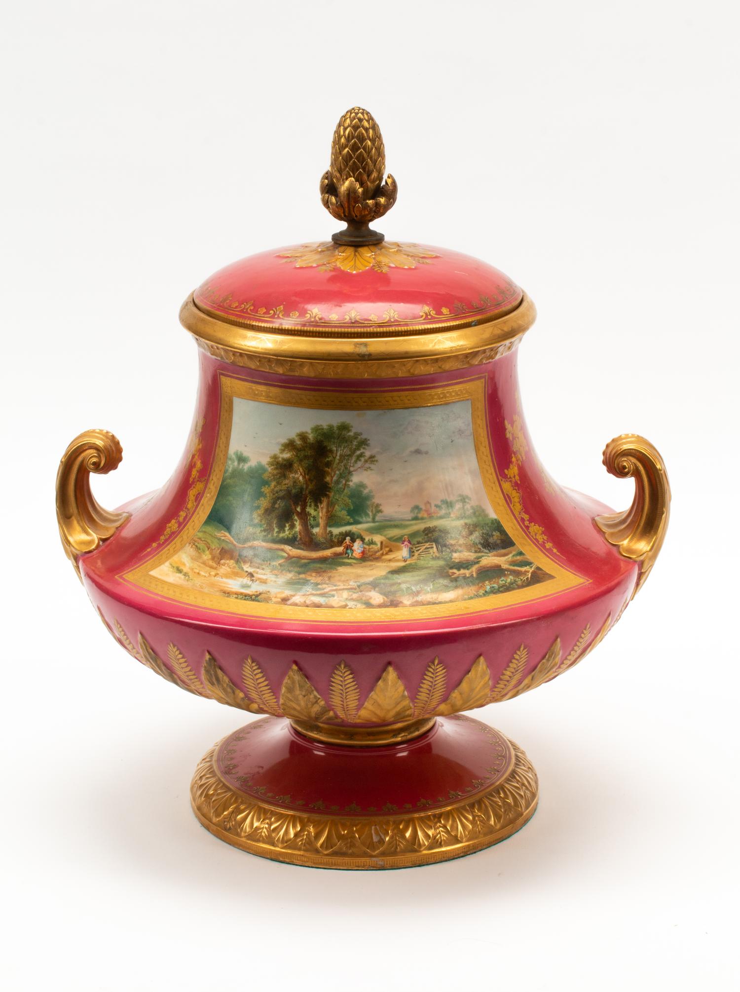 A French Porcelain Centerpiece