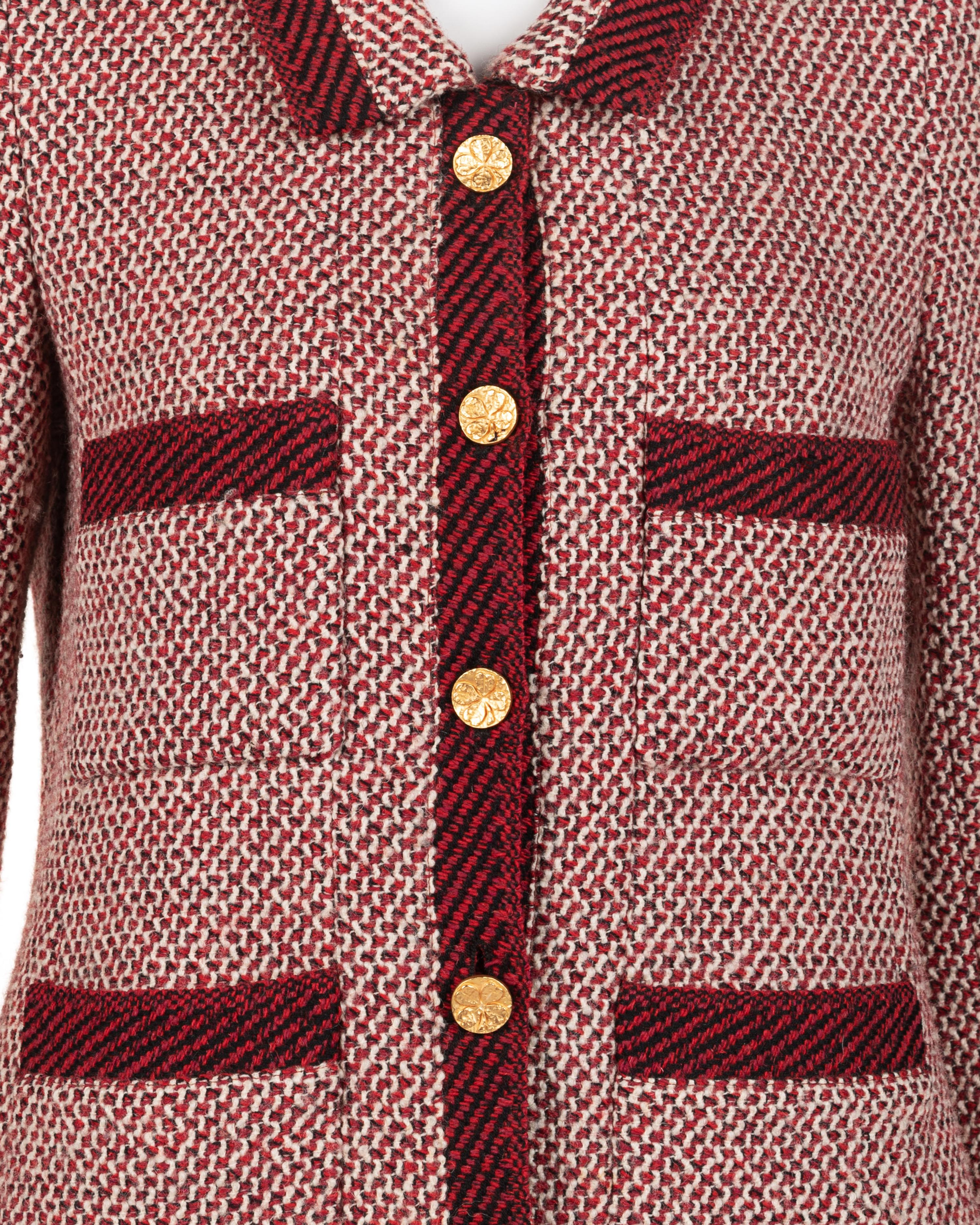 Chanel Wool Tweed Two-Piece Skirt Suit, Fall 1998