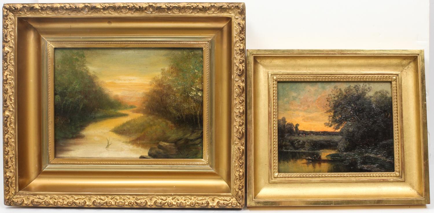 Artist Unknown, (19th/20th century), River Scenes (two works)