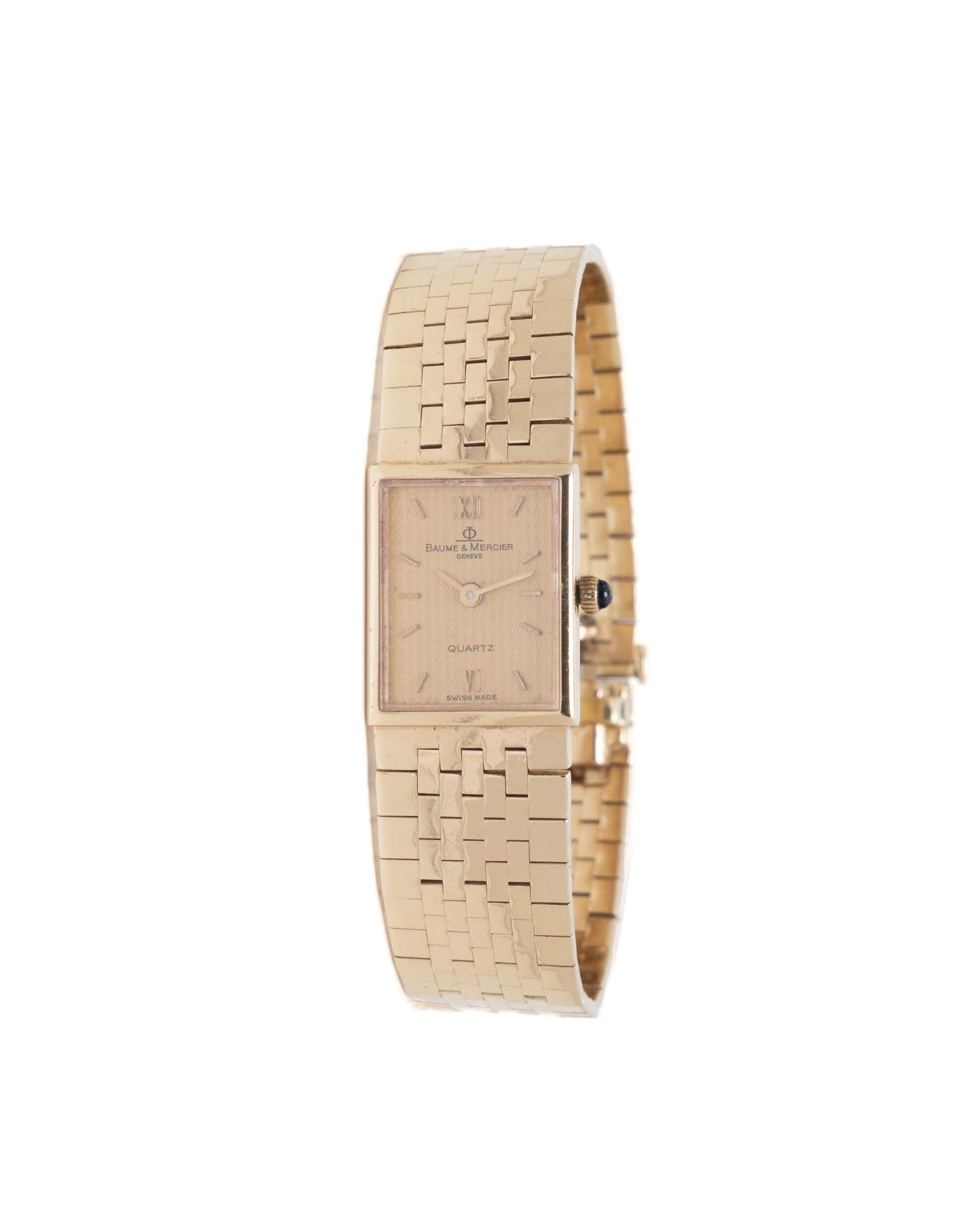 BAUME & MERCIER, YELLOW GOLD WATCH