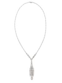 WHITE GOLD AND DIAMOND NECKLACE