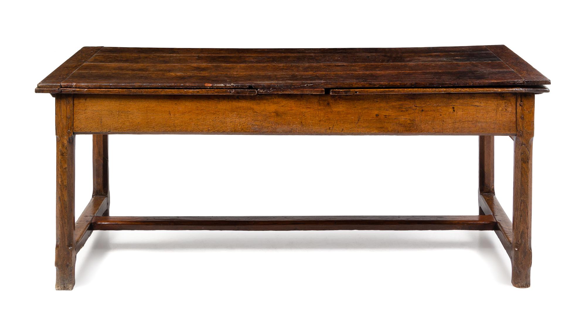 A French Provincial Oak Draw-Leaf Table