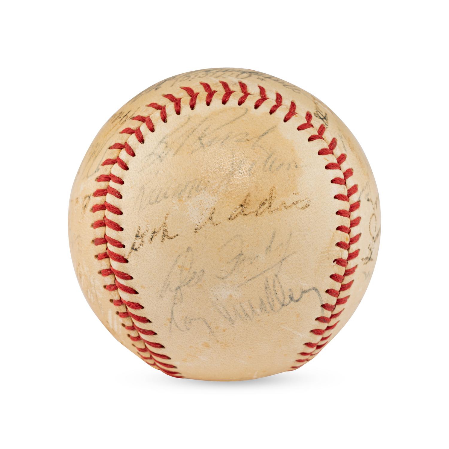 A 1952 Chicago Cubs Team Signed Autograph Baseball