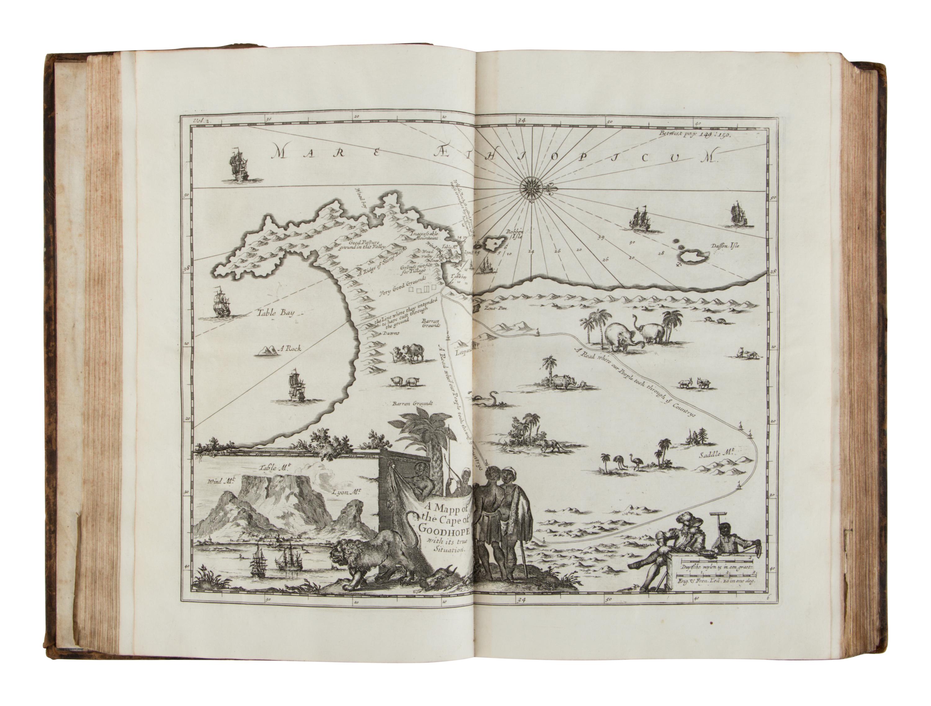 [TRAVEL & EXPLORATION]. CHURCHILL, Awnsham (d. 1728) and John (fl. 1695). A Collection of Voyages and Travels, some now first printed from original manuscripts, others now first published in English . London: Churchill for John Walthoe [&c], 1732.