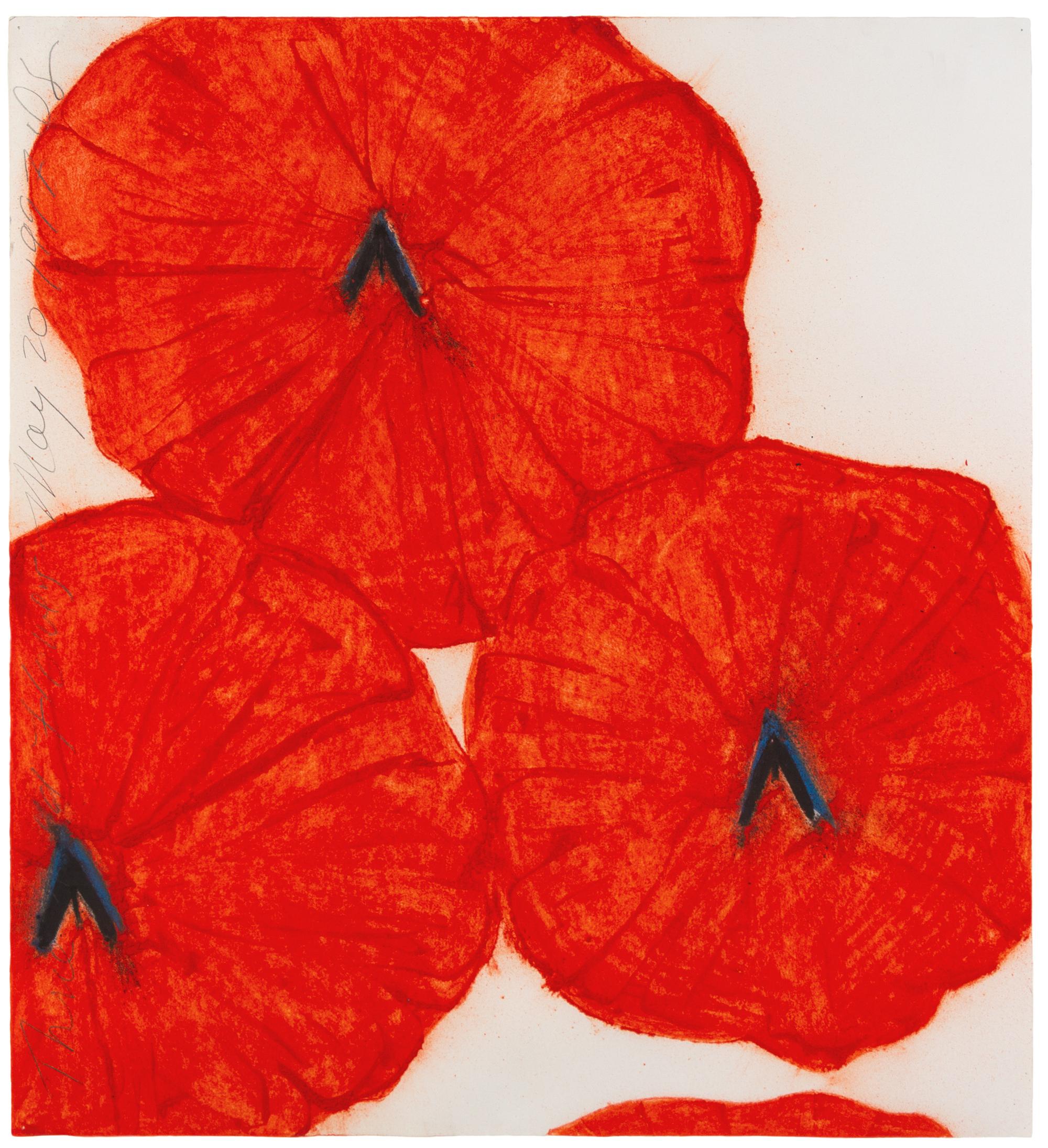 Three Red Flowers, May 20, 1997,
