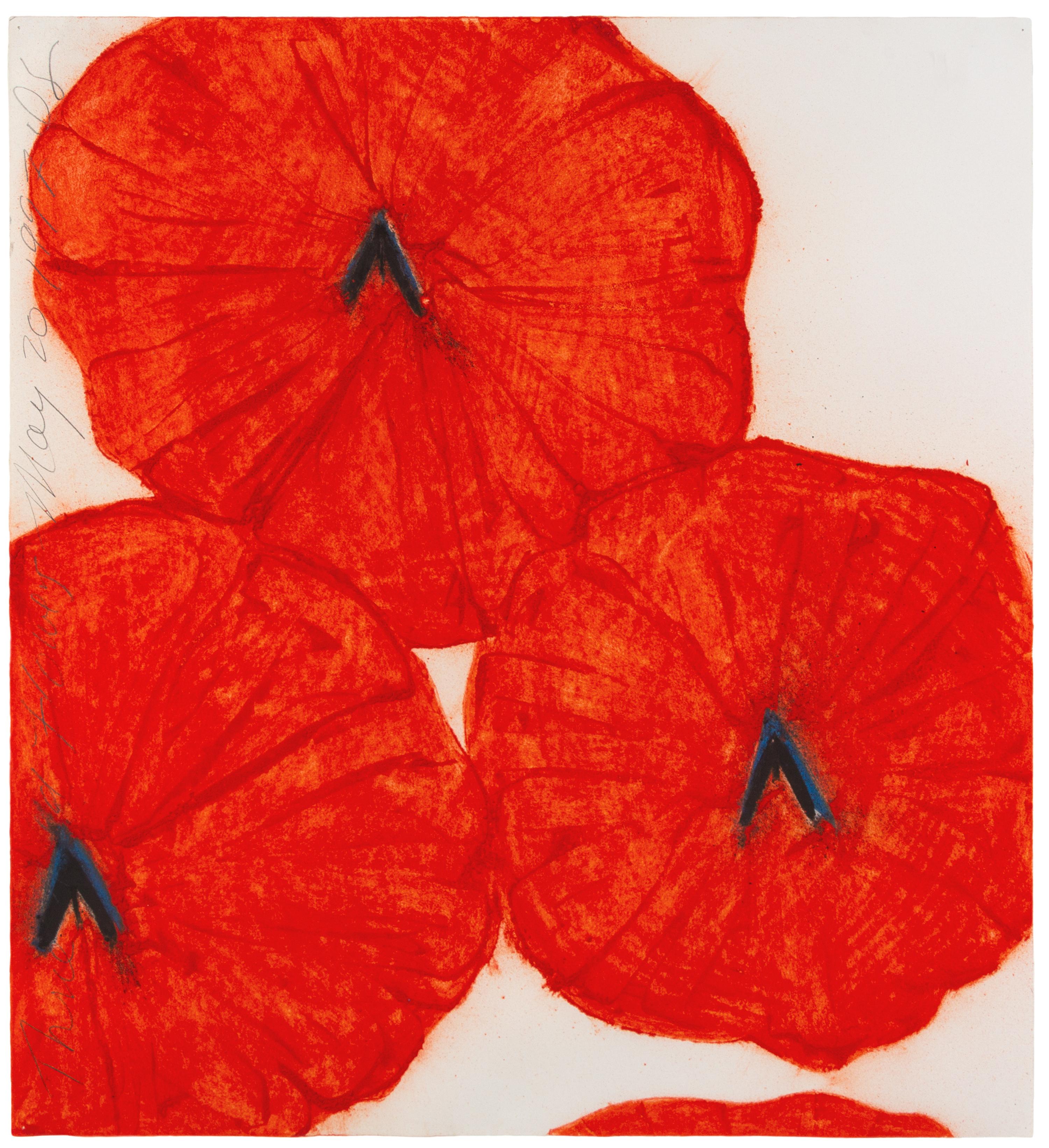 Three Red Flowers, May 20, 1997,