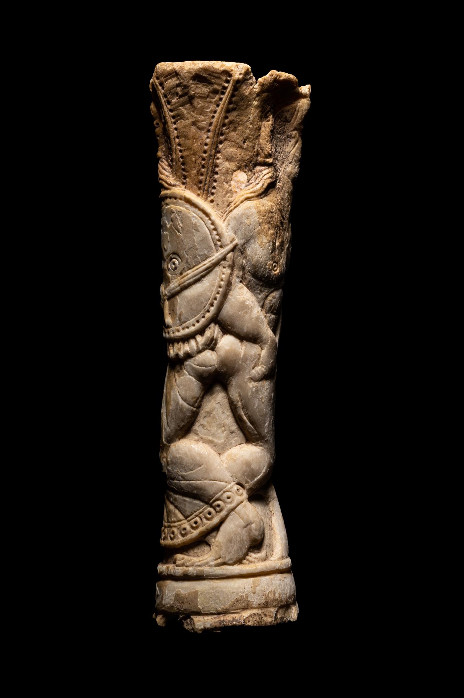 An Etruscan Bone Mirror Handle
