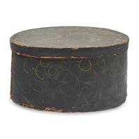 A Painted Paper Covered Hat Box