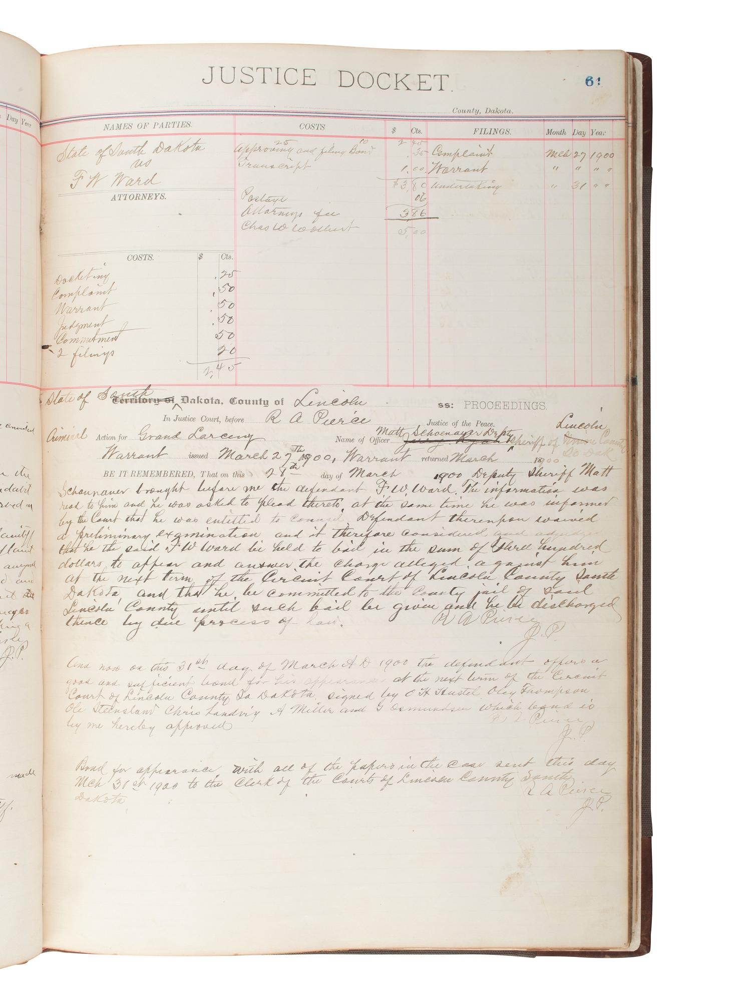 [NORTH DAKOTA-MINNESOTA]. 19th and early 20th-century diaries & ledgers regarding Upper Midwest.