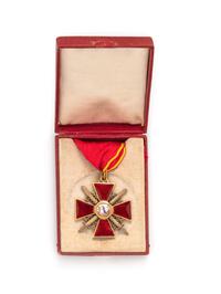 A Gold and Enamel Order of St. Anne Second Class with Swords