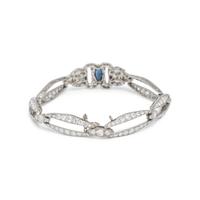 W.C. BALL, ANTIQUE, SAPPHIRE AND DIAMOND BRACELET