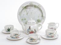 A Wedgwood Peter Rabbit Children's Tea Set Diameter of last 7 5/8 inches.