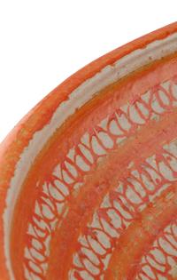 A Massive Glazed Terracotta Bird Bath or Centerpiece Bowl