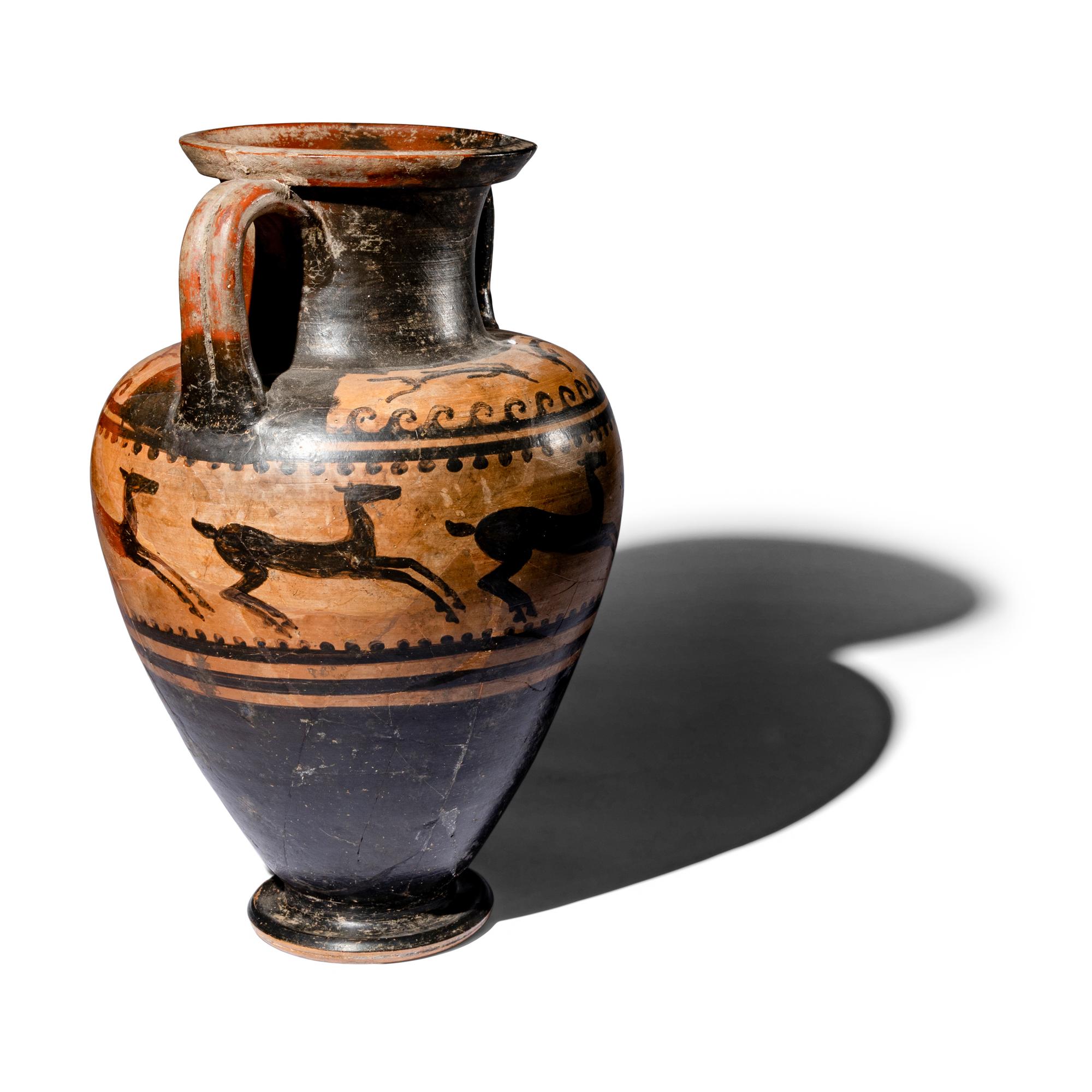 An Etruscan Black-Figured Amphora