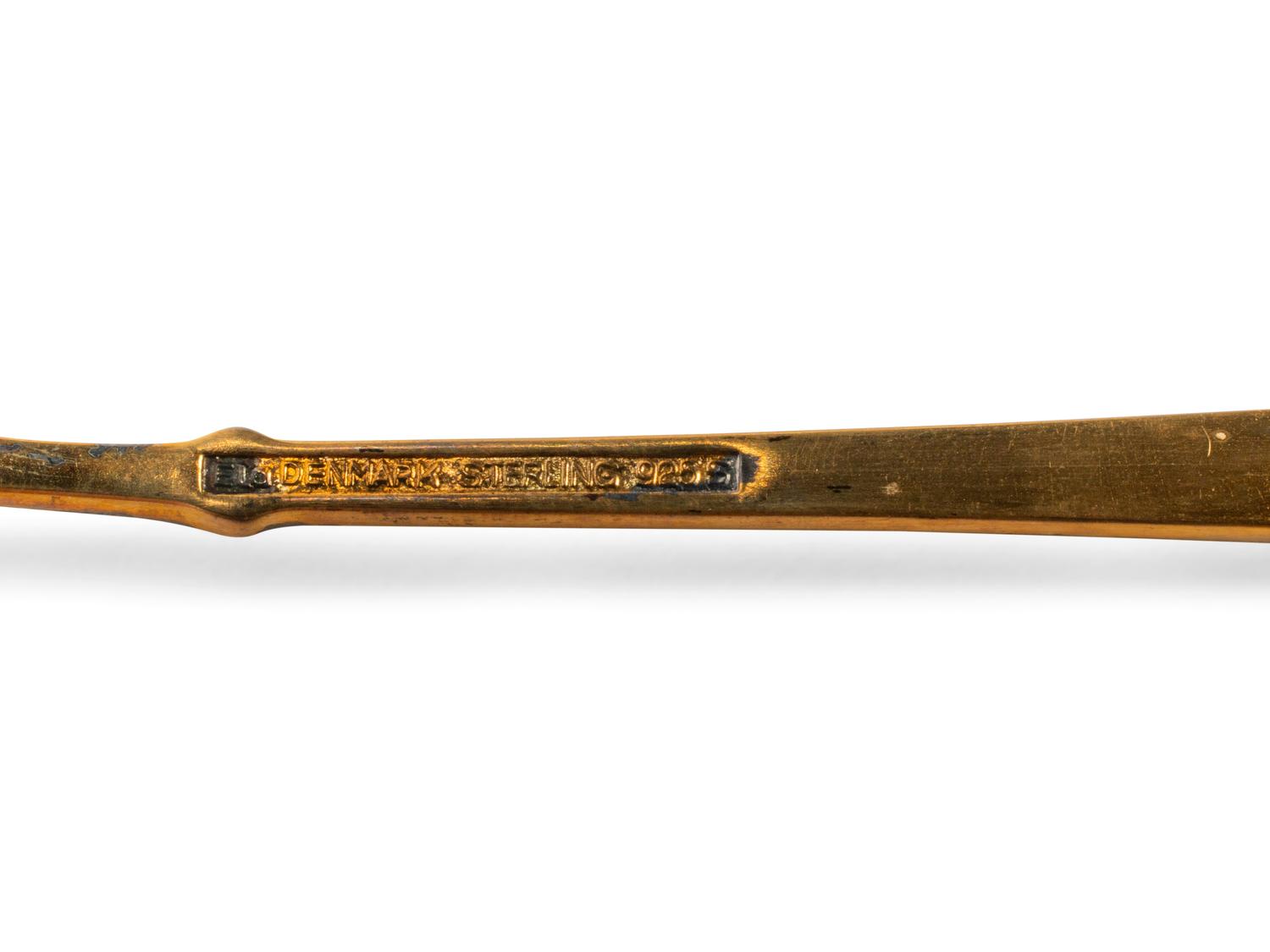 A Collection of Northern European Enameled Silver Spoons