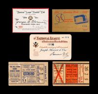 A Group of Vintage Baseball Season Passes and All-Star Game Tickets,