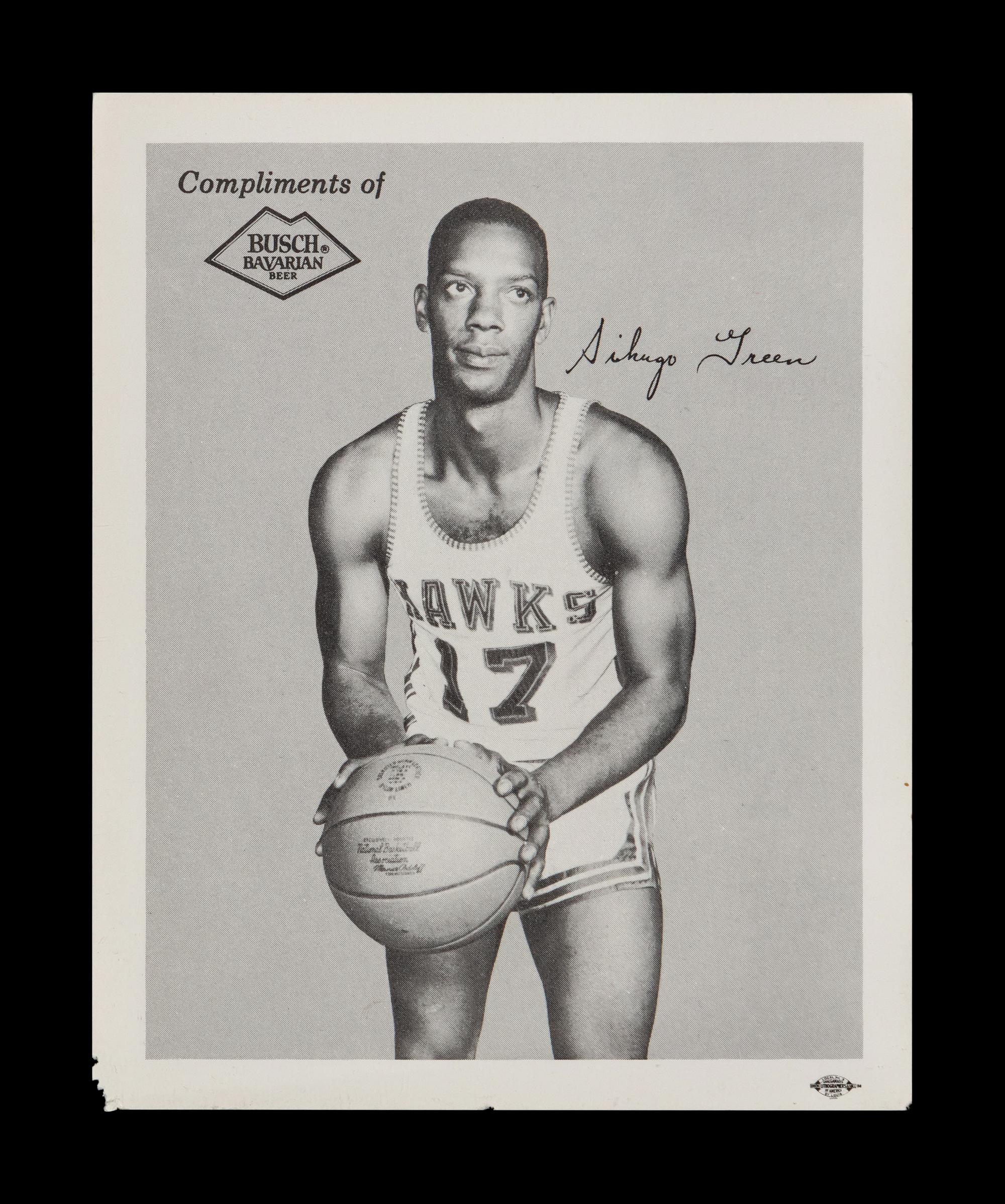 A 1959-60 St. Louis Hawks Bush Bavarian Beer Team Basketball Card Set