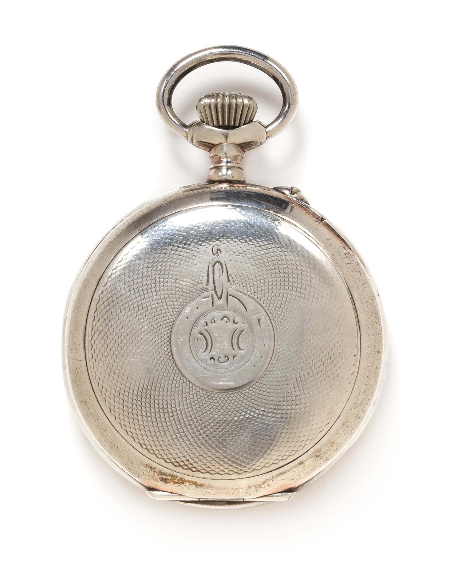 A Silver Eight Day Lever Open Face Pocket Watch, 56.10 dwts.