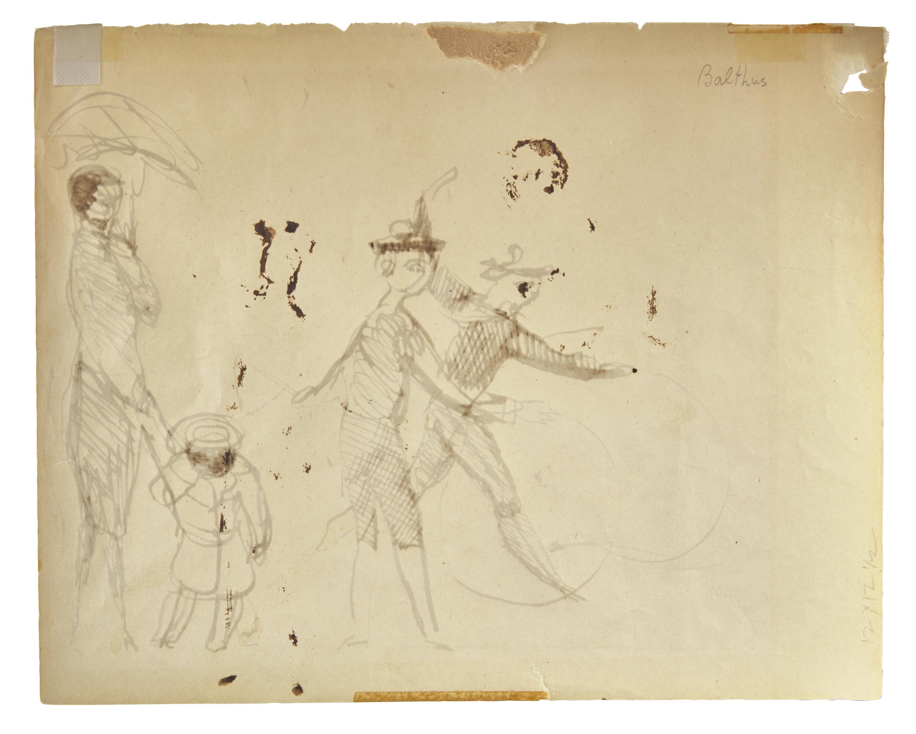 Jeunes Garçons Jouant au Cerceau , 1924-1925
