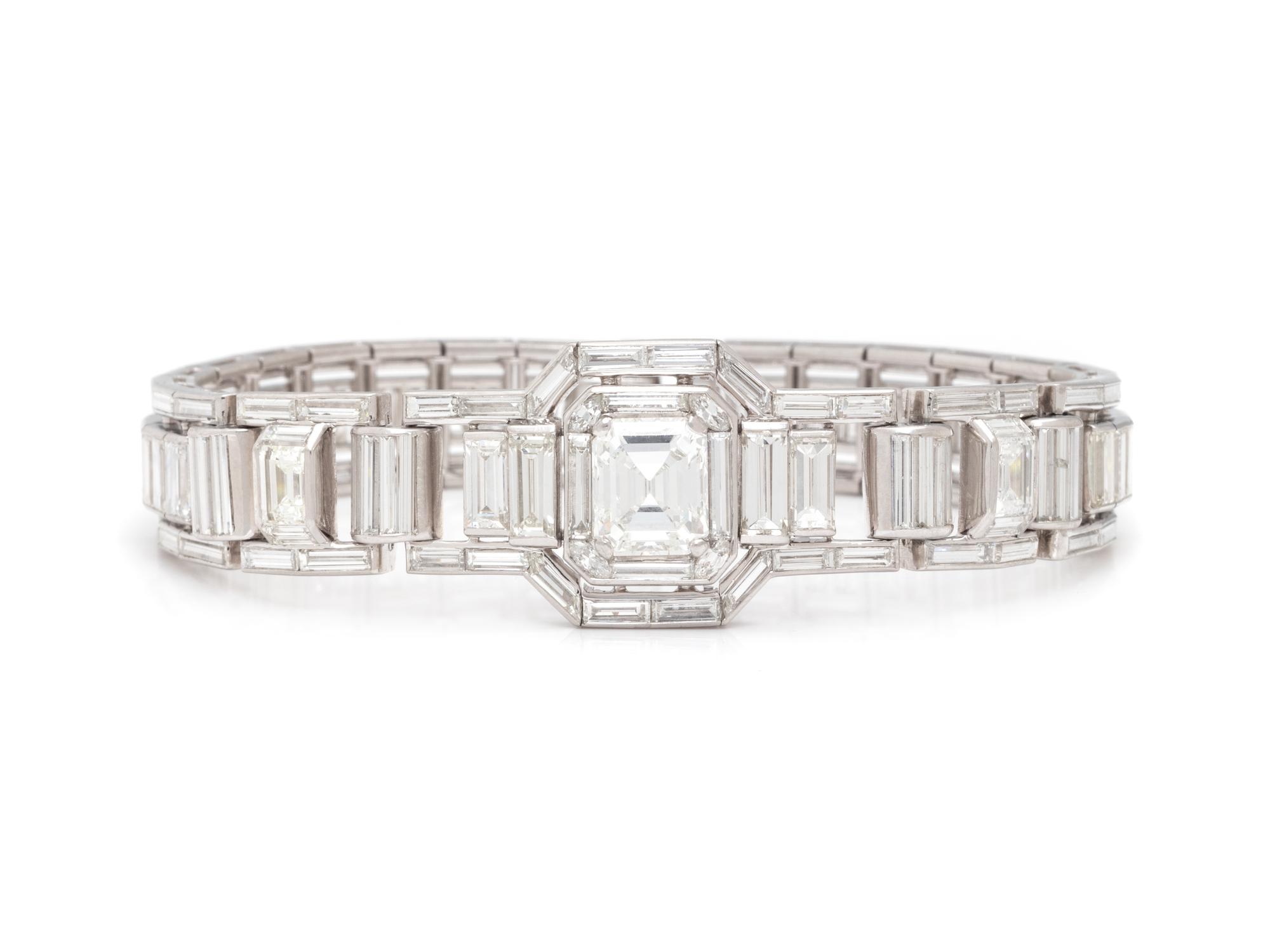 DIAMOND AND PLATINUM BRACELET