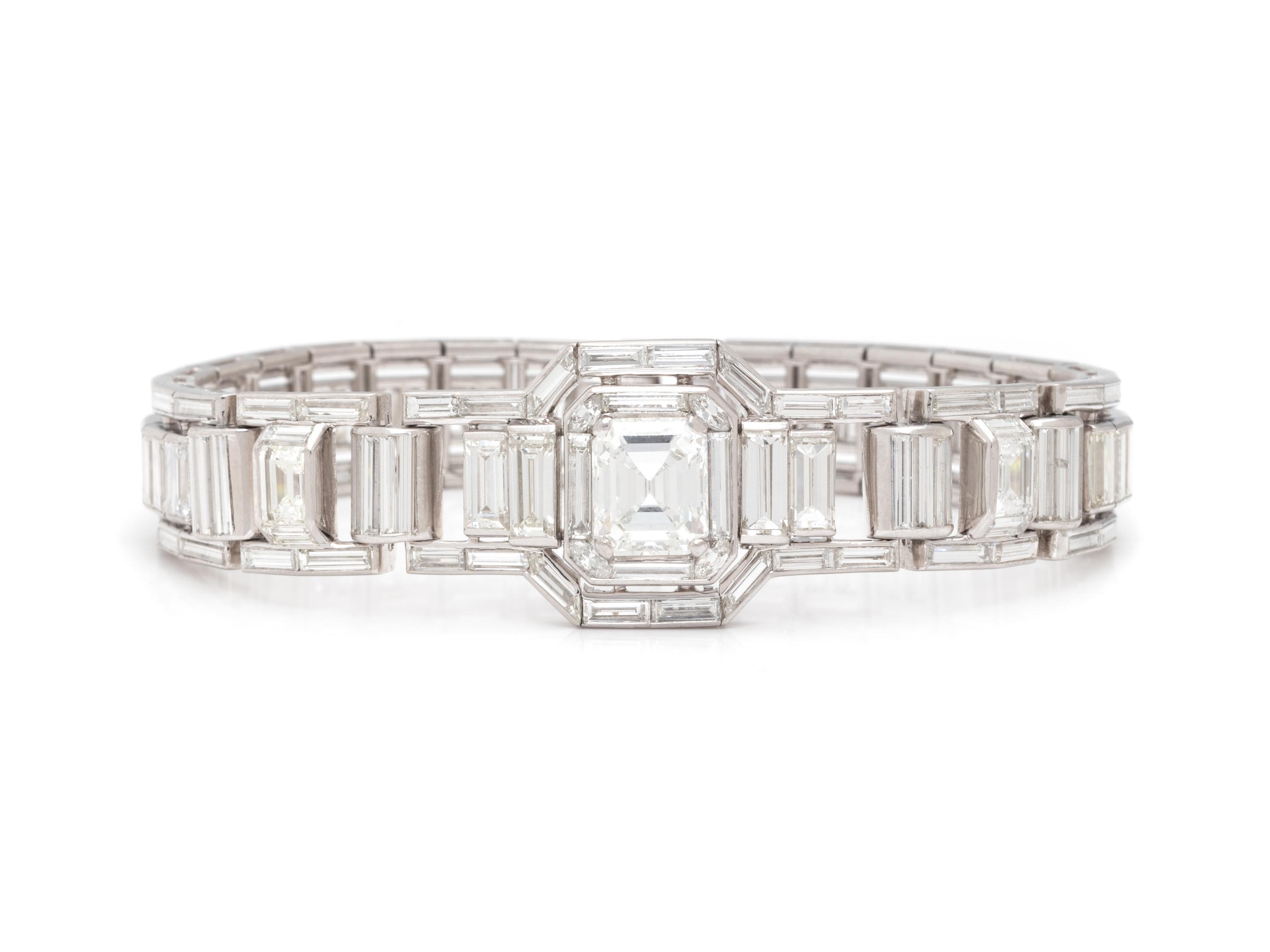 DIAMOND AND PLATINUM BRACELET