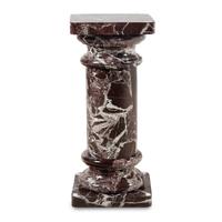 A Rosso Levanto Marble Pedestal