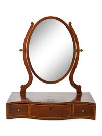 A Regency Mahogany Dressing Mirror