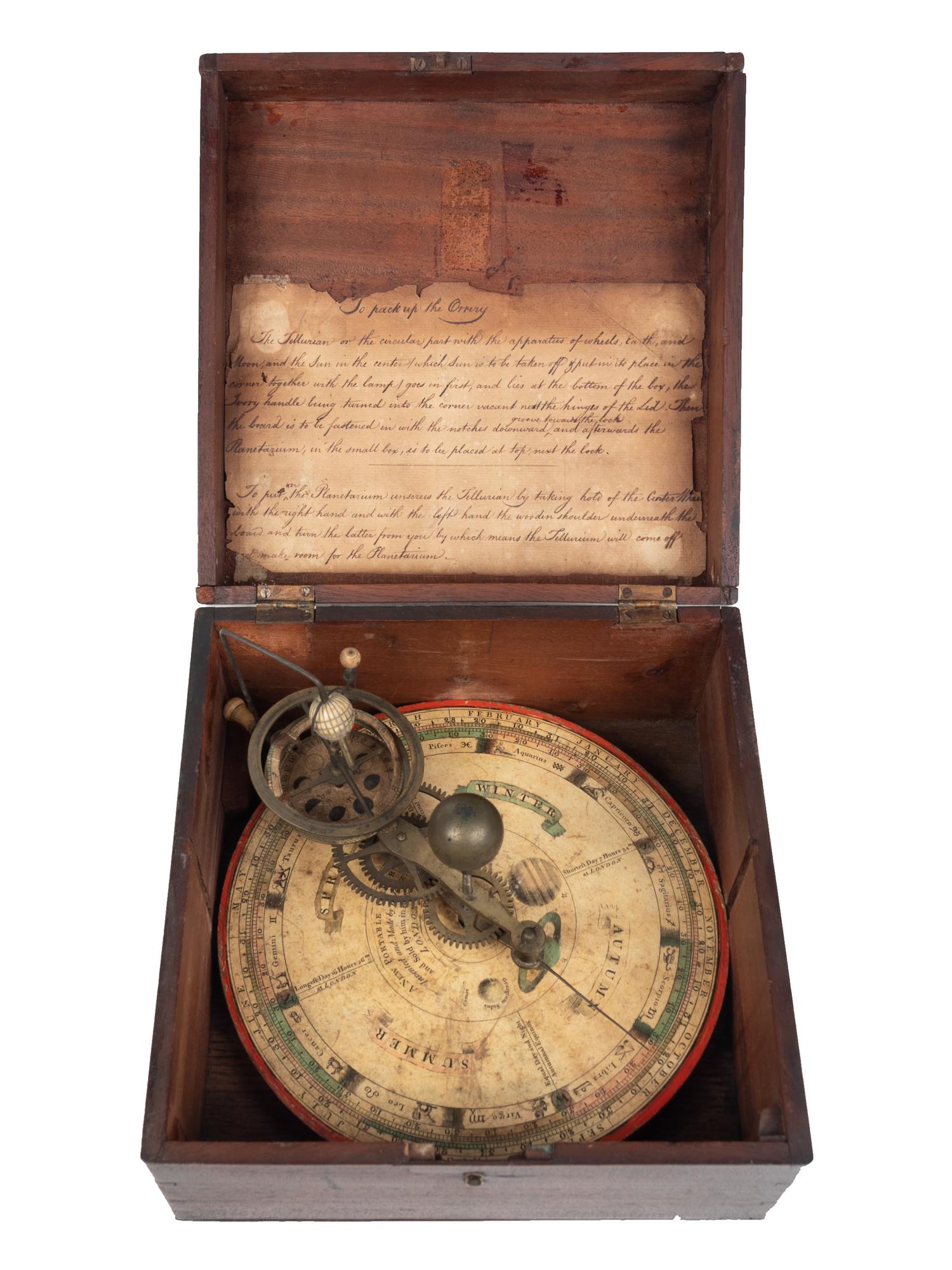 A George III Portable Table Orrery