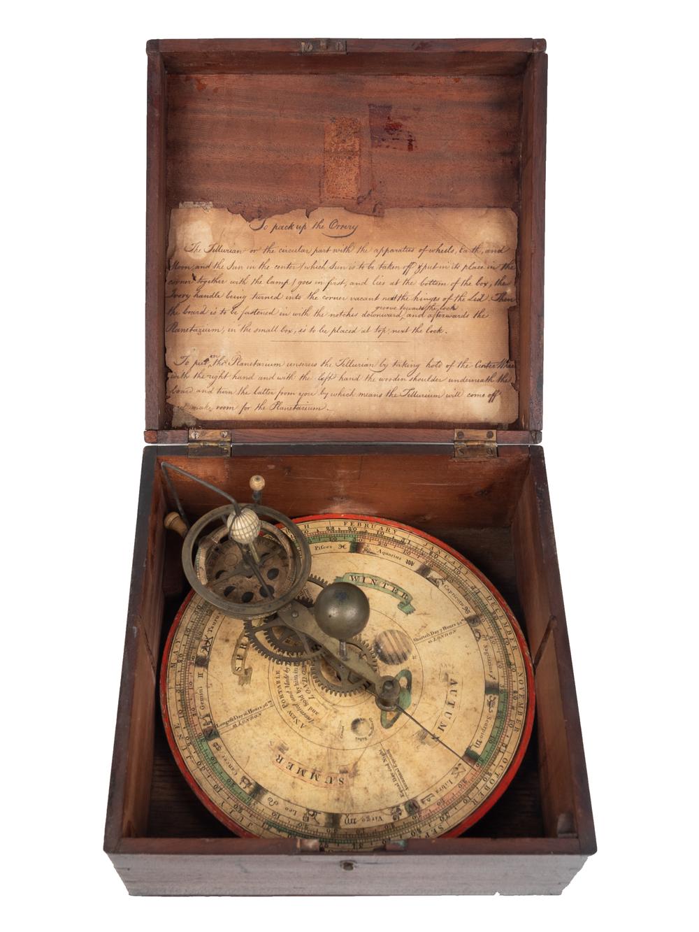 <div><strong>A George III Portable Table Orrery&nbsp;</strong></div>