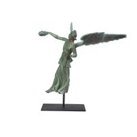 A Cast Bronze Figural Finial of an Angel