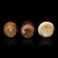 Three Japanese Tea Caddies, Chaire, with Shifuku , One Double Box, and a Bamboo Scoop, The first Chaire 16th Century