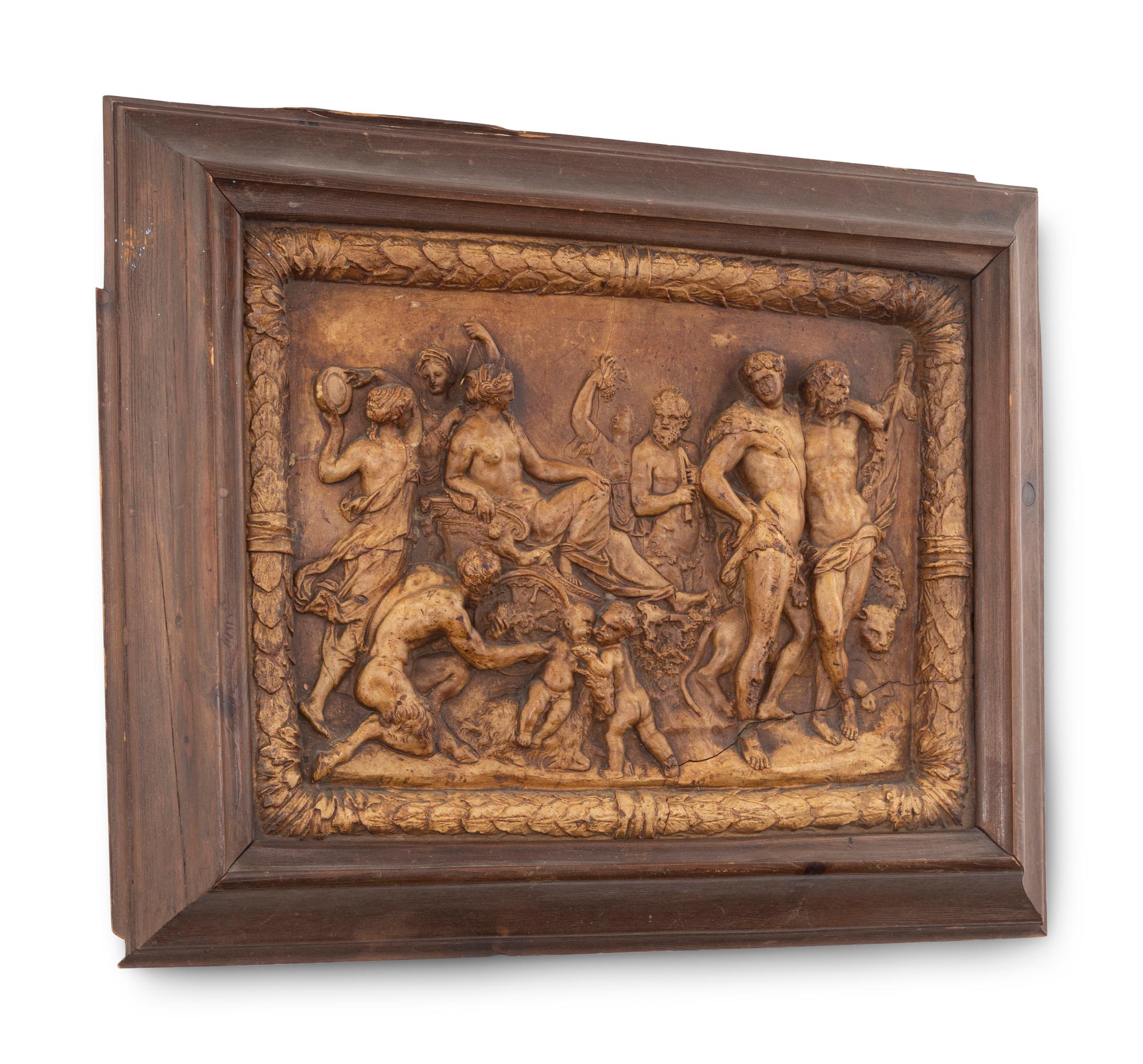 A French Terracotta Relief Depicting the Triumph of Ariadne