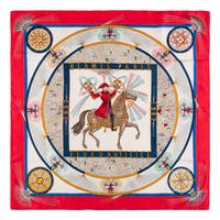 Hermès, Printed Silk Scarf 90