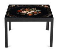 A Victorian Papier Mache Tray on a Later Stand