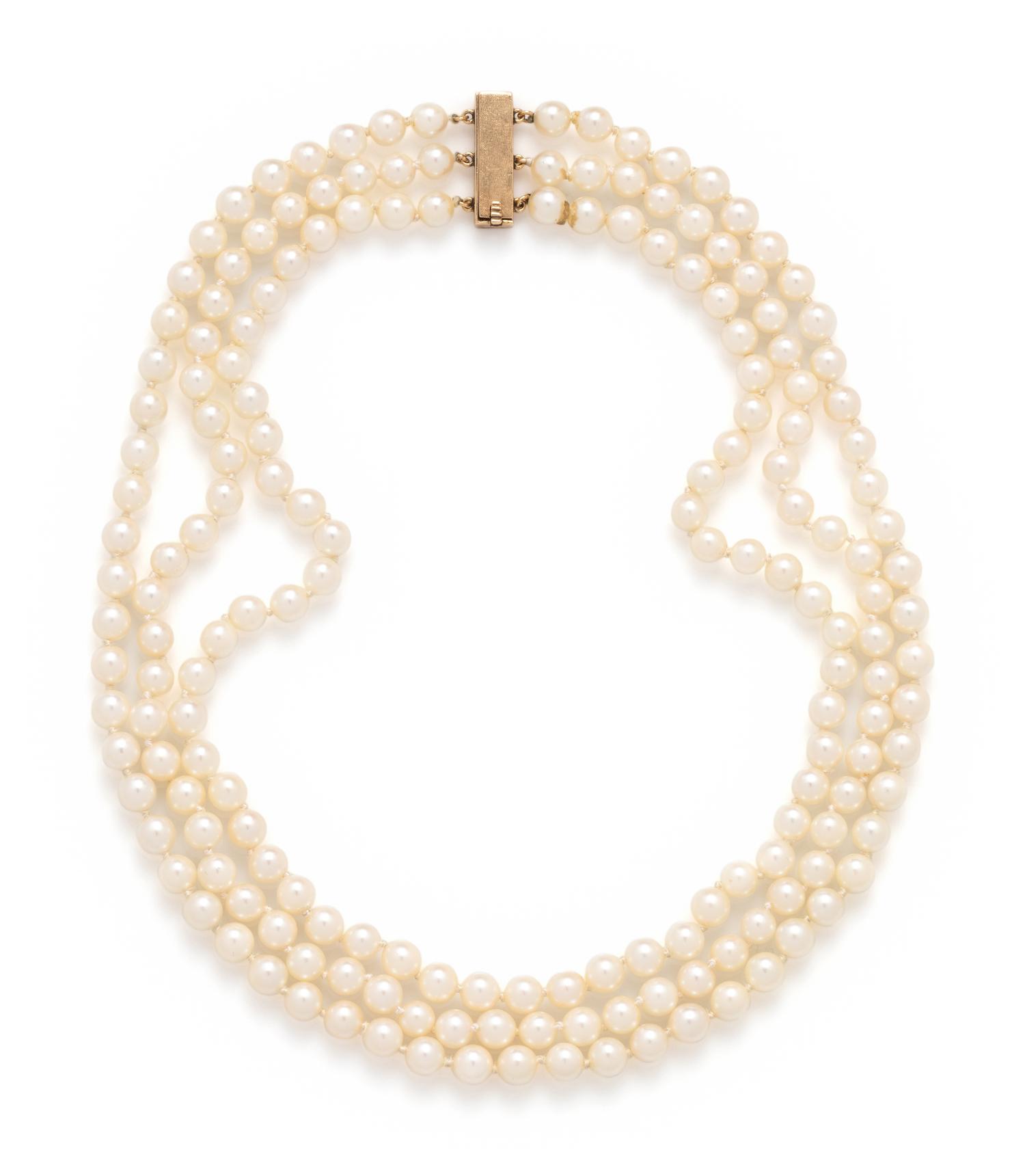 MULTISTRAND CULTURED PEARL NECKLACE