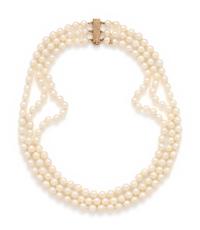 MULTISTRAND CULTURED PEARL NECKLACE