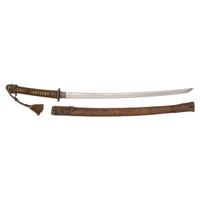 Signed WWII Japanese Shin Gunto with Officer Sageo