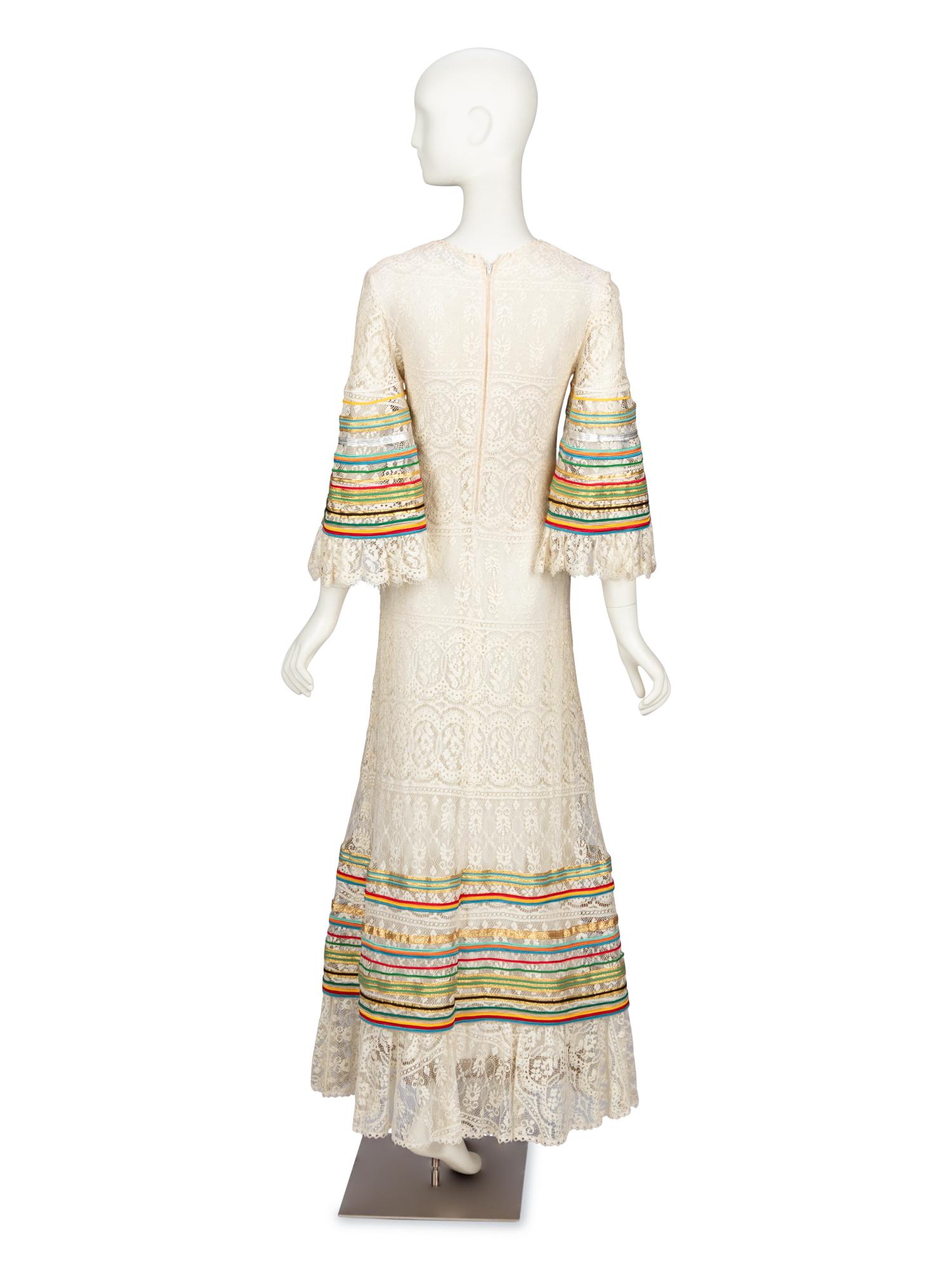 Giorgio di Sant'Angelo, Lace Maxi Dress, 1970's