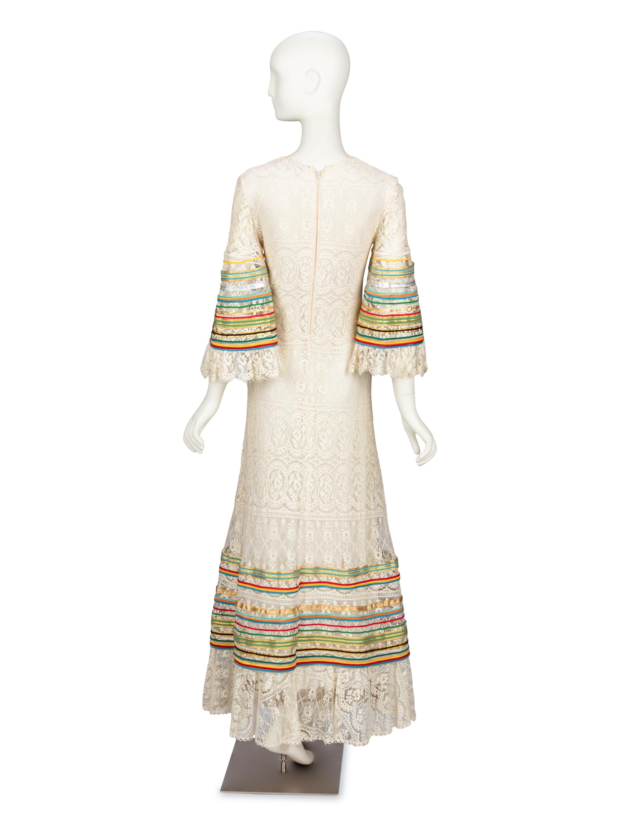 Giorgio di Sant'Angelo, Lace Maxi Dress, 1970's