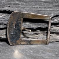 The White Hogan Silver Shop (Shop, 1946-2006) — Sterling Silver and Turquoise Belt Buckle