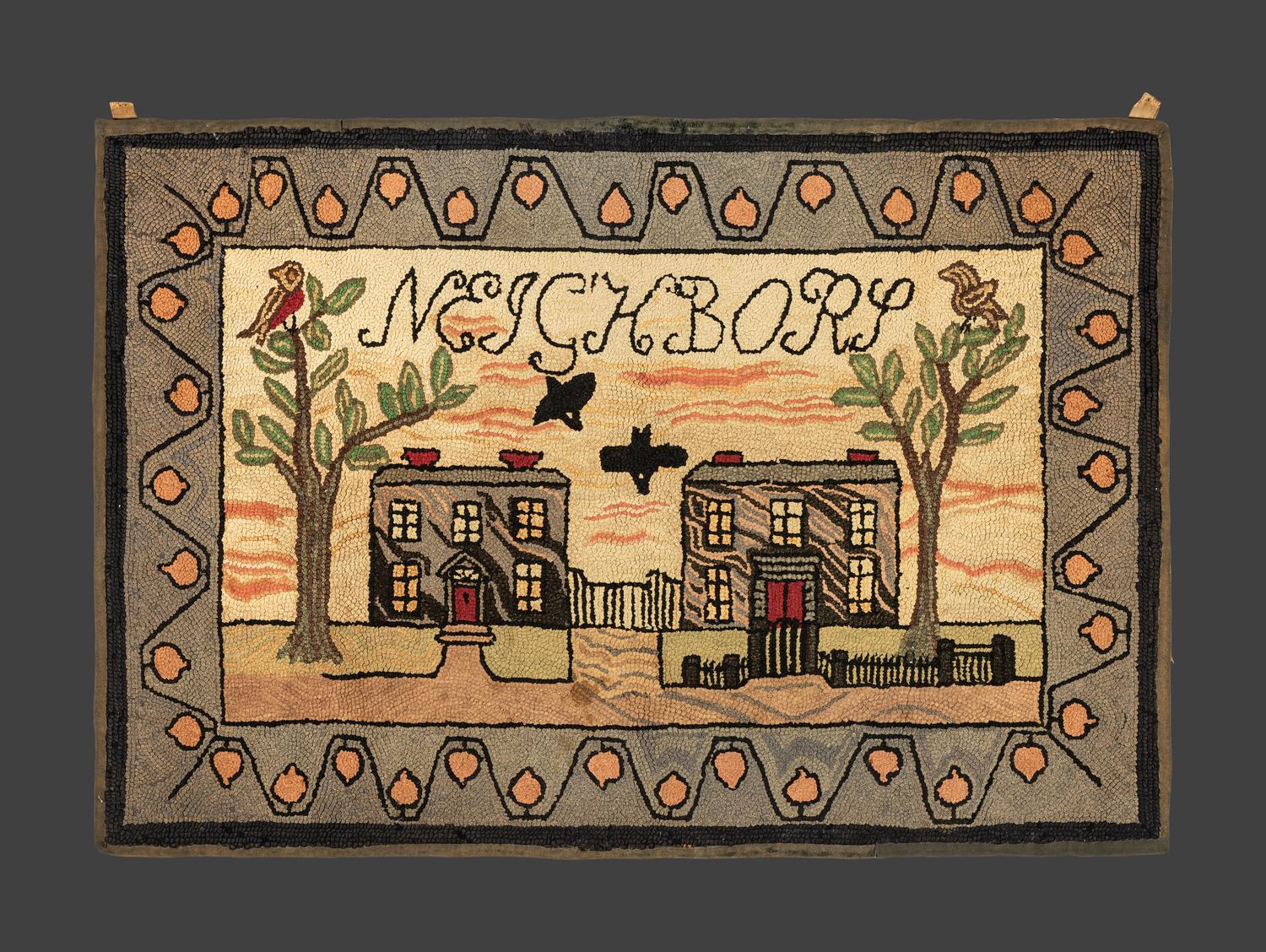 A Pictorial Hooked Rug
