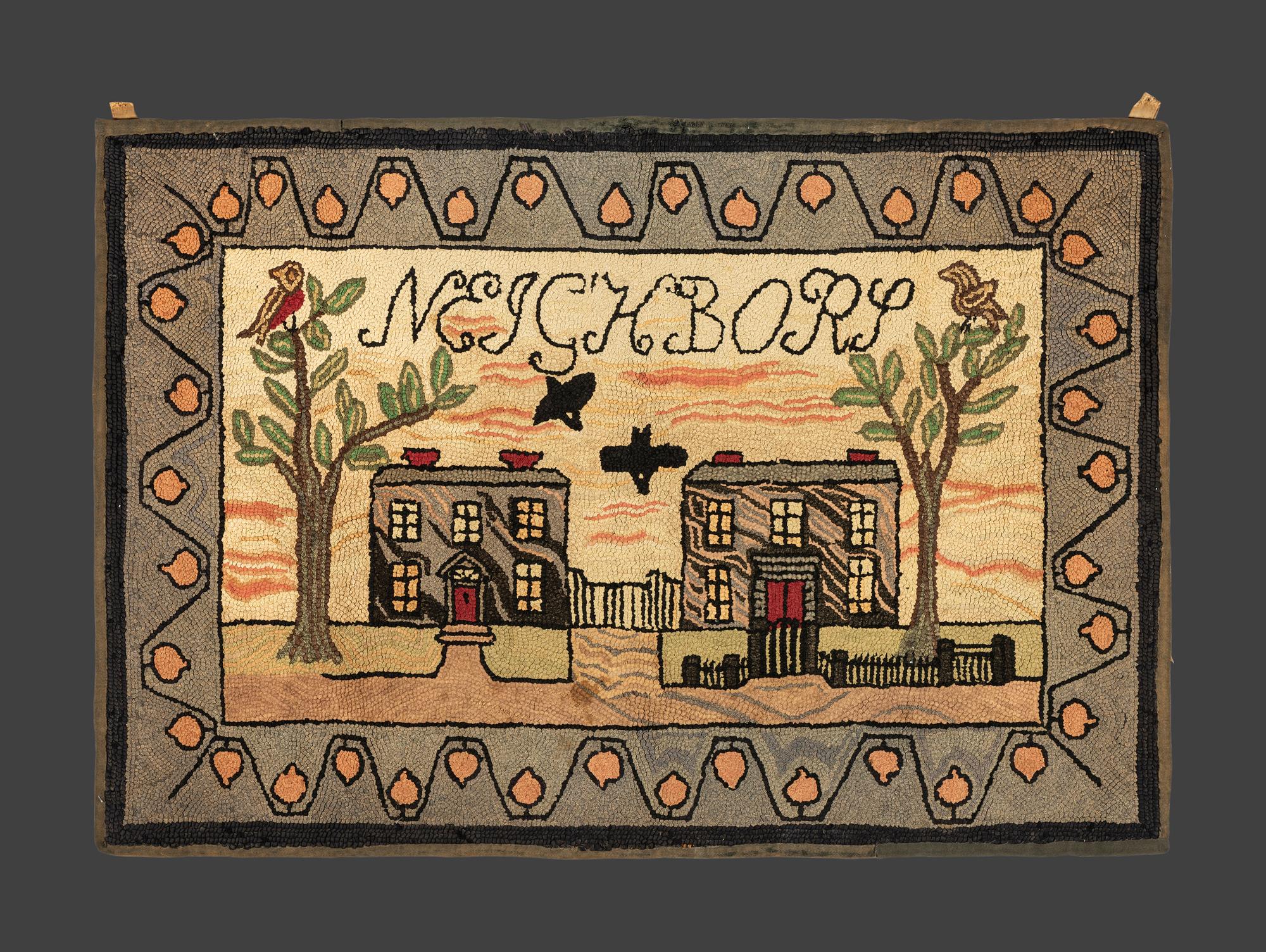 A Pictorial Hooked Rug