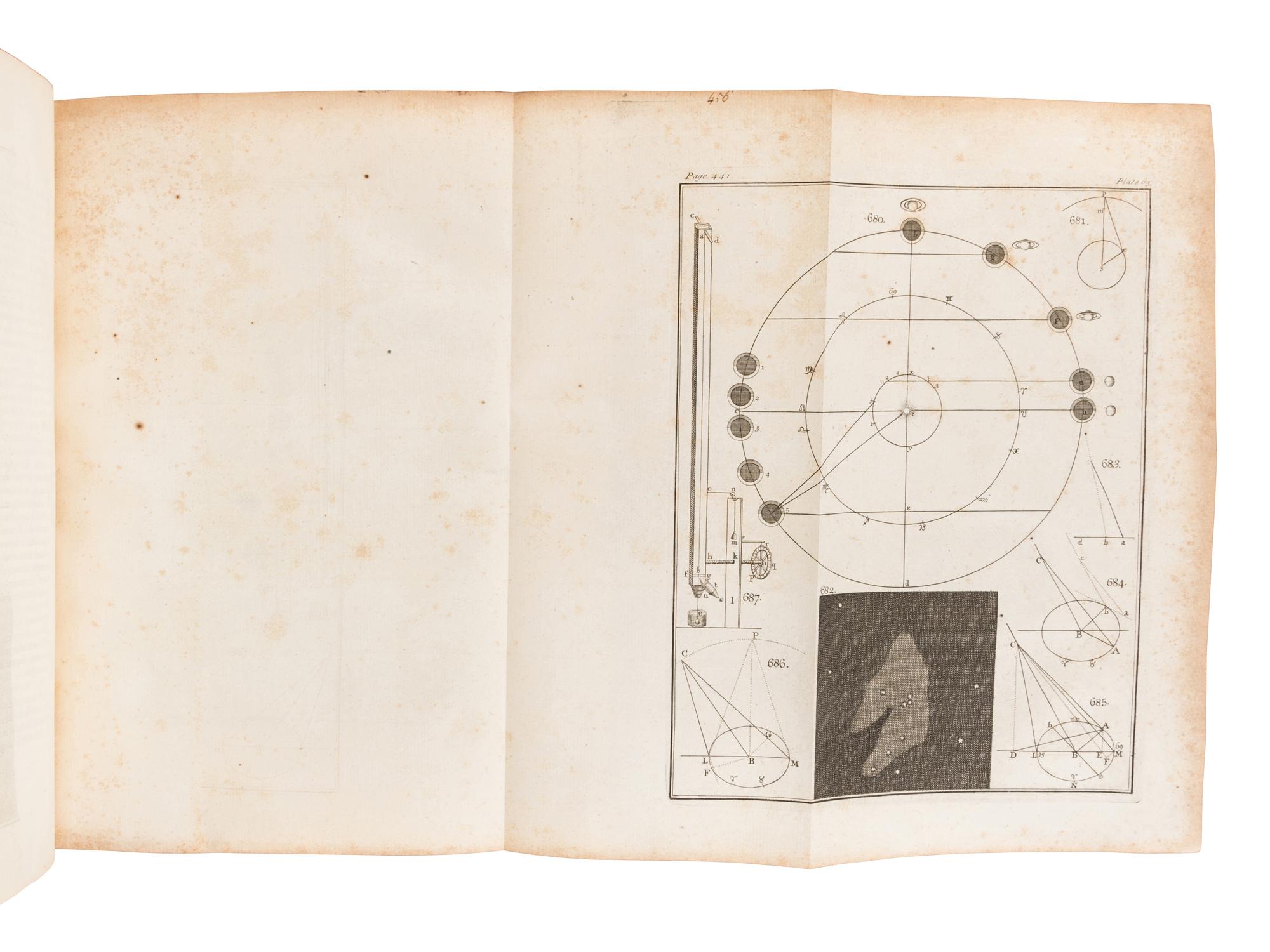 SMITH, Robert (1689-1768). A Compleat System of Opticks, in Four Books . Cambridge: for the Author, 1738.