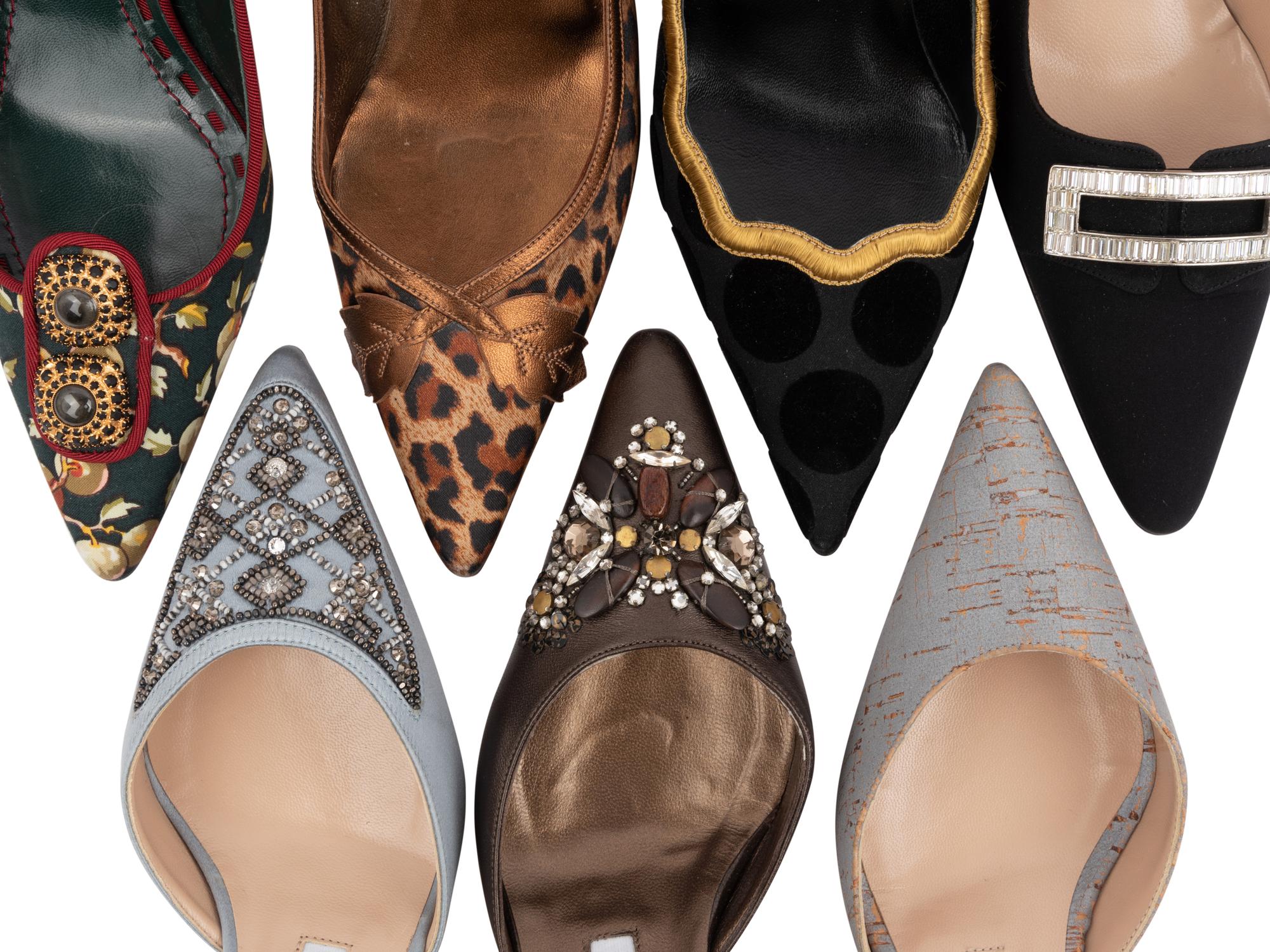Seven Pairs of Manolo Blahnik Shoes