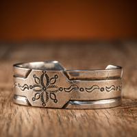 Navajo Stamped Ingot Cuff Bracelet